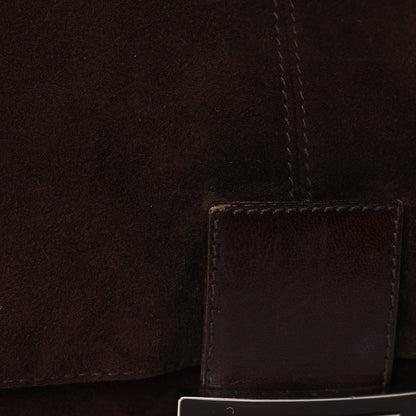 Fendi Suede Baguette Hobo Brown 11 of 11