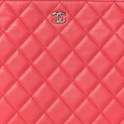 Chanel Caviar Quilted Medium Cosmetic Case Pink 8 of 13