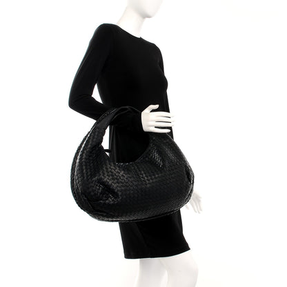 Bottega Veneta Nappa Intrecciato Large Belly Veneta Hobo Nero Black 2 of 8