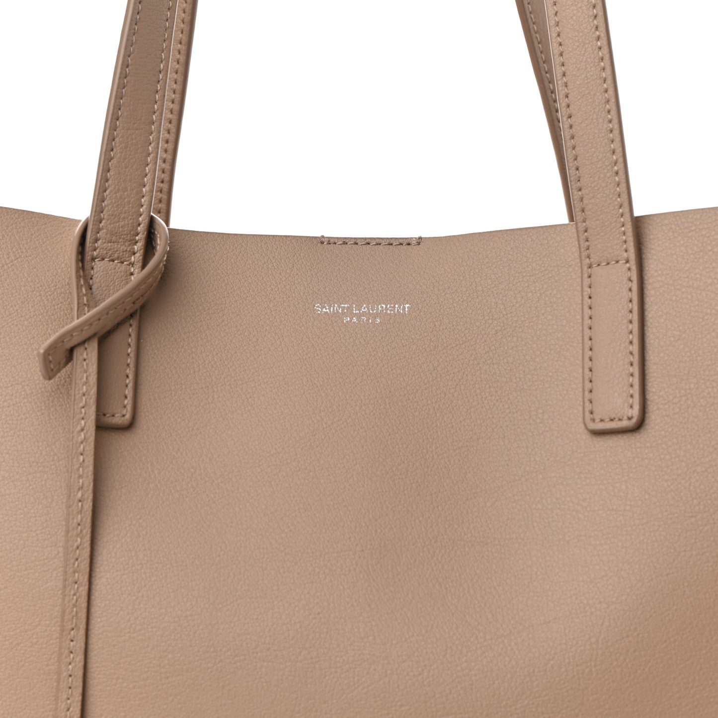 Calfskin Large Shopping Tote Dark Beige