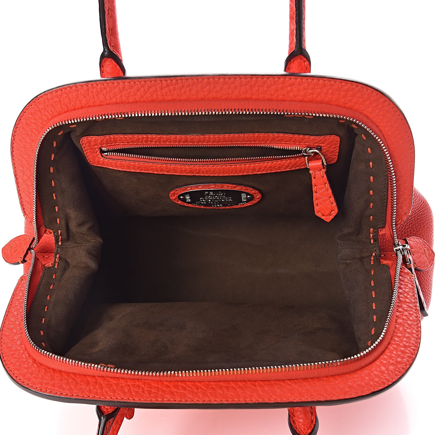 Fendi Cuoio Romano Selleria Adele 1328 Bag Papavero 5 of 19