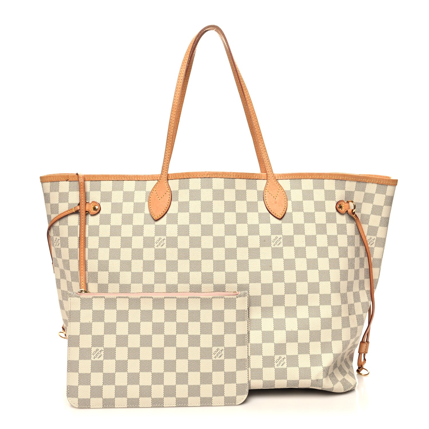Louis Vuitton Damier Azur Neo Neverfull GM Rose Ballerine 3 of 16