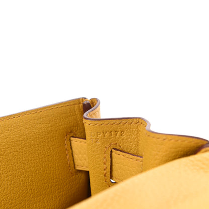 Hermes Togo Kelly Retourne 28 Jaune Ambre 9 of 11