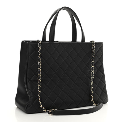 Chanel Caviar Quilted Large Business Affinity Shopping Bag Black 3 of 10