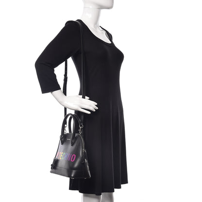 Balenciaga Calfskin I Love Techno S Ville Top Handle Bag Black Multicolor 2 of 12