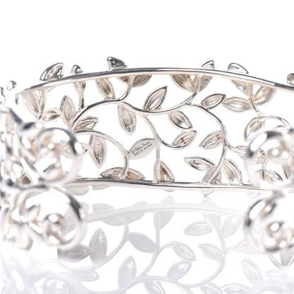 Tiffany Sterling Silver Paloma Picasso Olive Leaf Cuff Bracelet 4 of 5