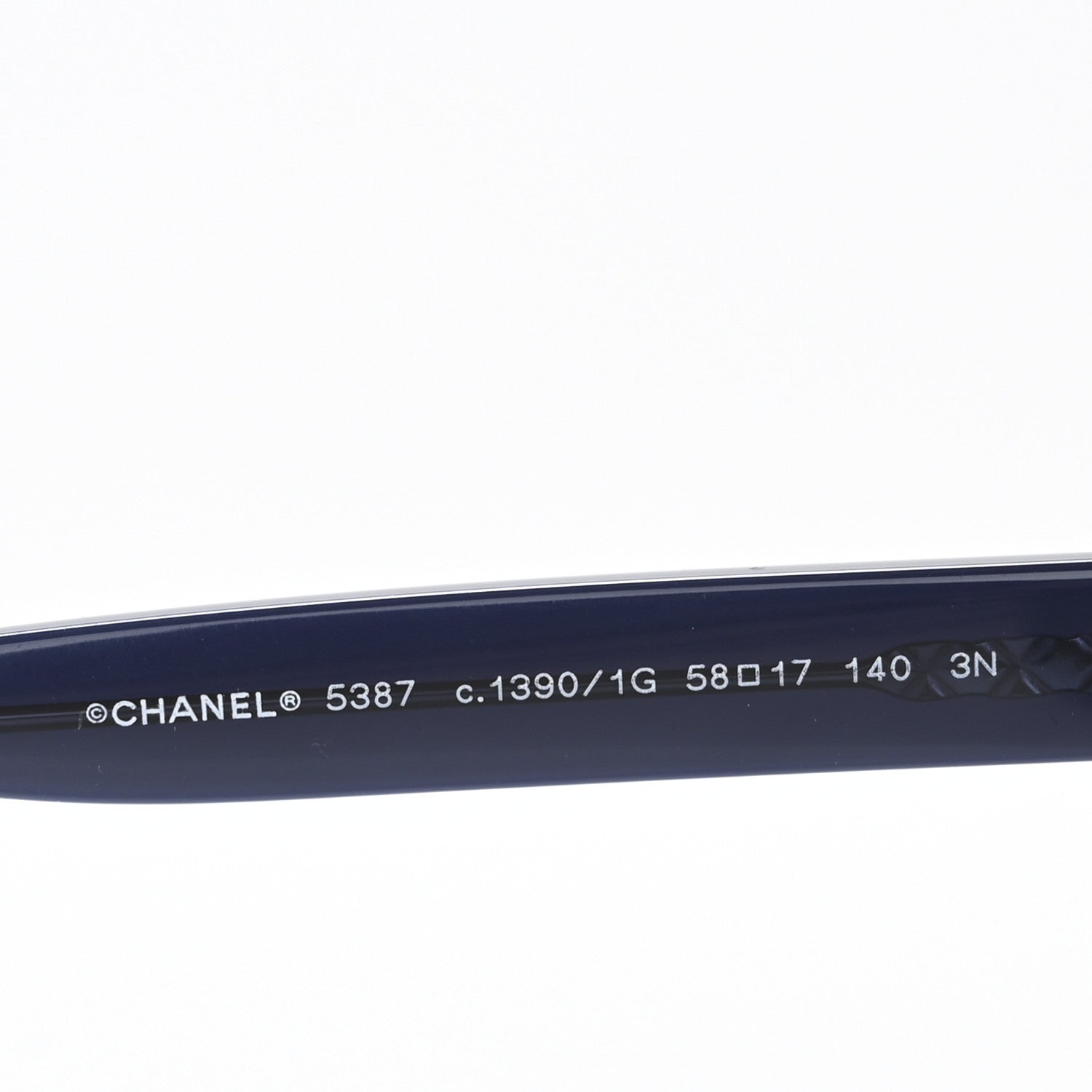 Chanel Acetate Polarized Round CC Sunglasses 5387 Blue 5 of 8