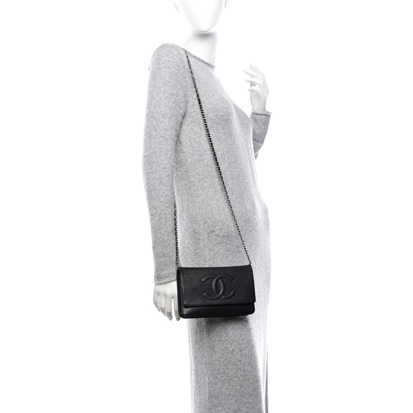 Caviar Timeless CC Wallet on Chain WOC Black