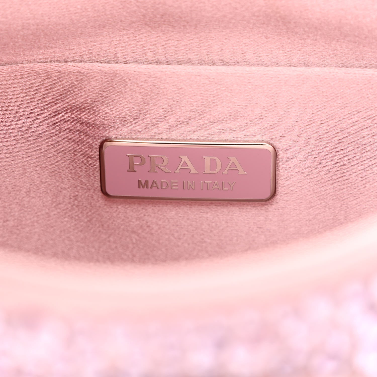 Prada Satin Crystal Cleo Adjustable Strap Shoulder Bag Alabastro 6 of 10