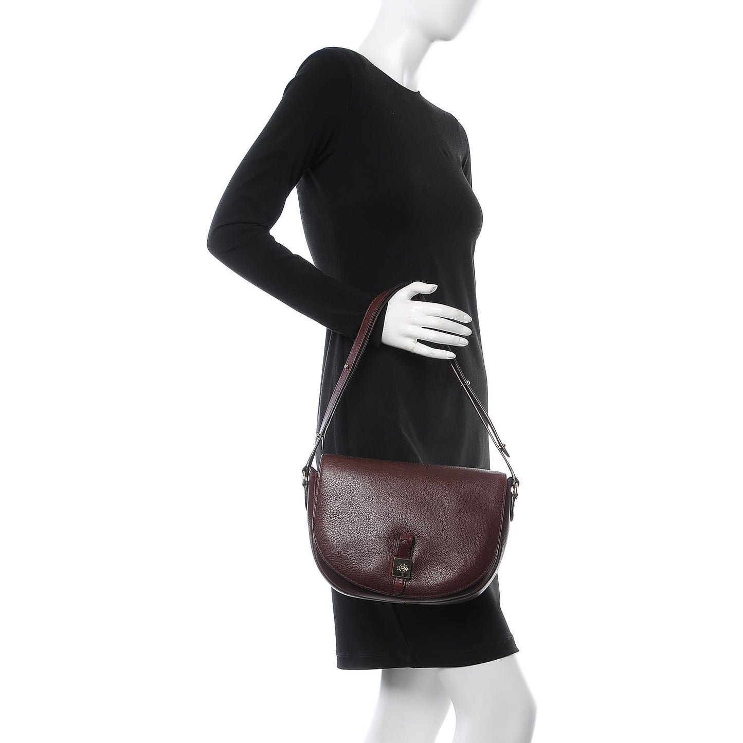 Soft Small Grain Tessie Satchel Oxblood