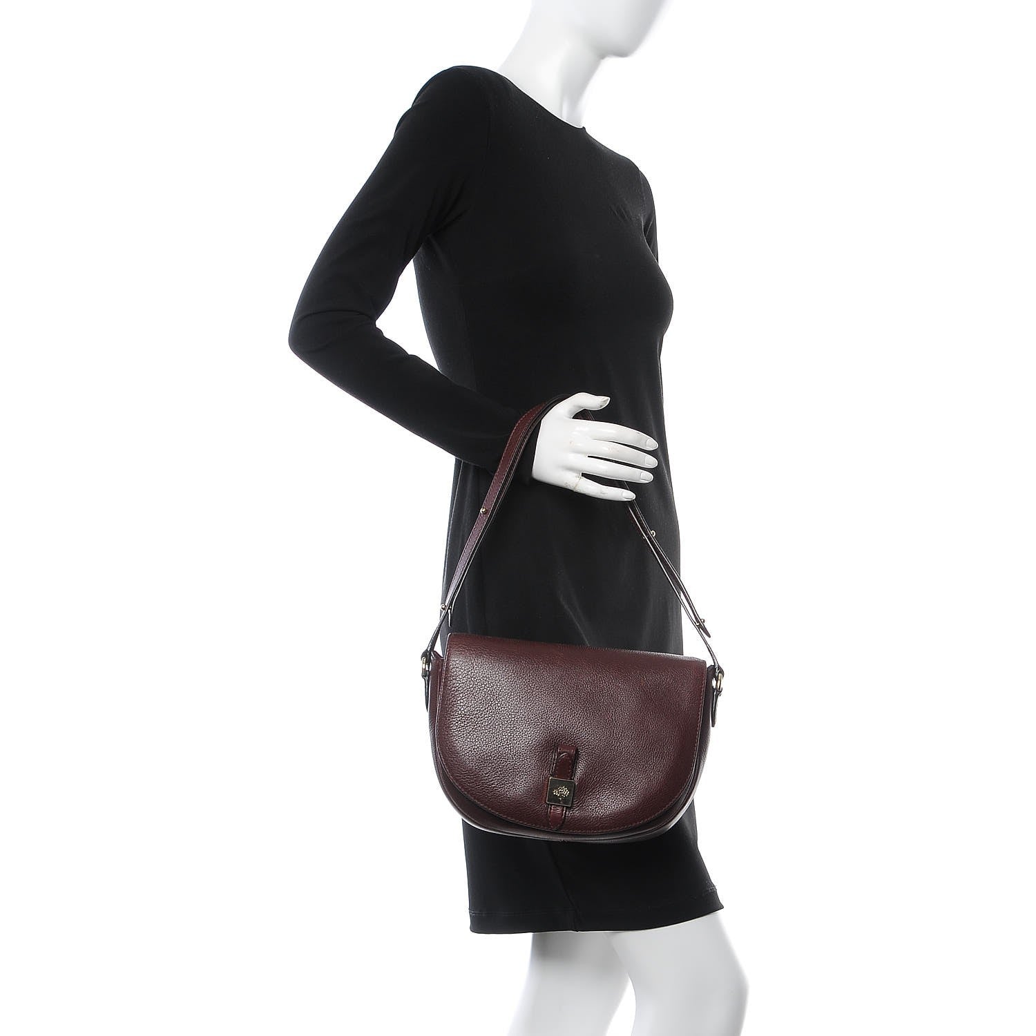 Mulberry Soft Small Grain Tessie Satchel Oxblood 2 of 16