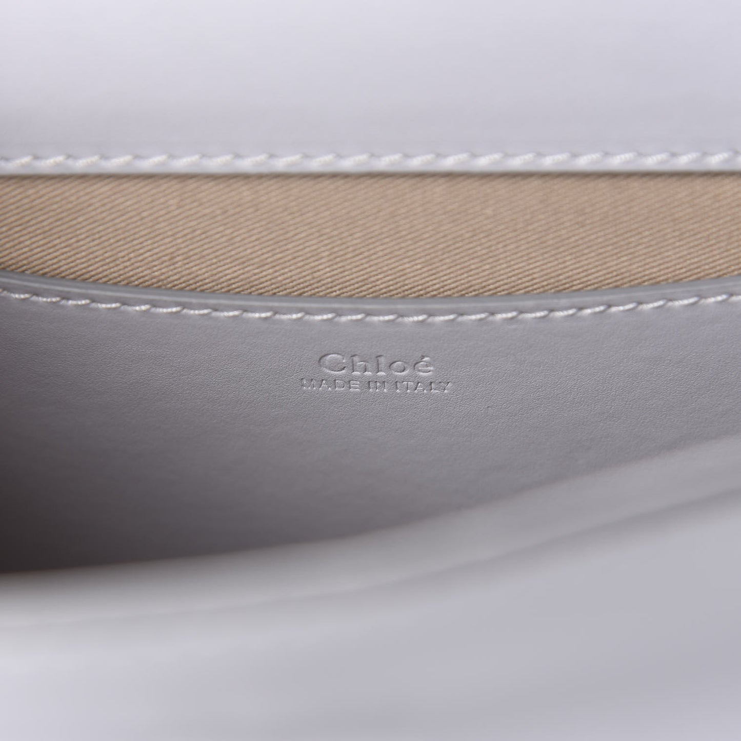 Shiny Calfskin Mini Annie Shoulder Bag Airy Grey