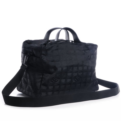 Chanel Nylon Travel Duffel Bag Black 3 of 8