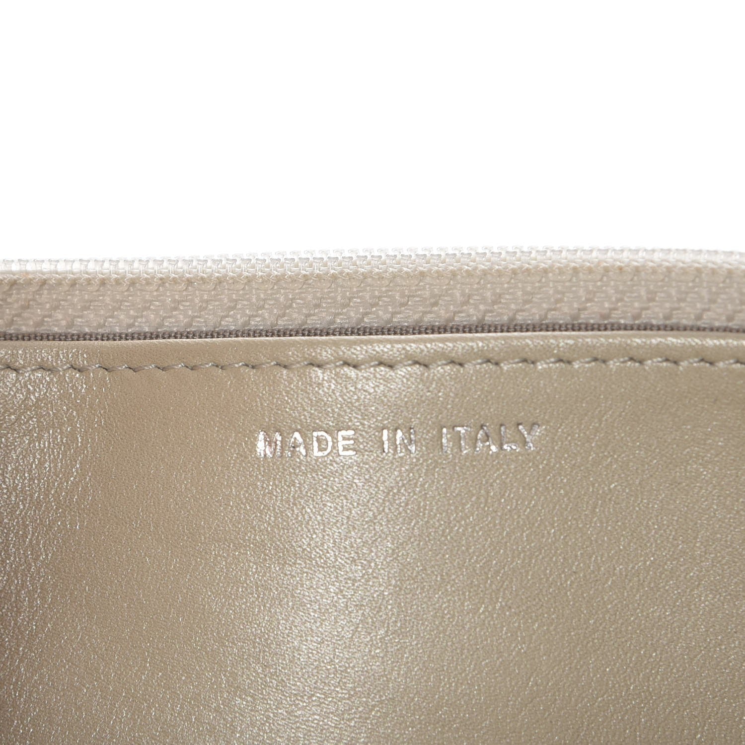 Chanel Caviar Sevruga Wallet On Chain WOC White 7 of 8