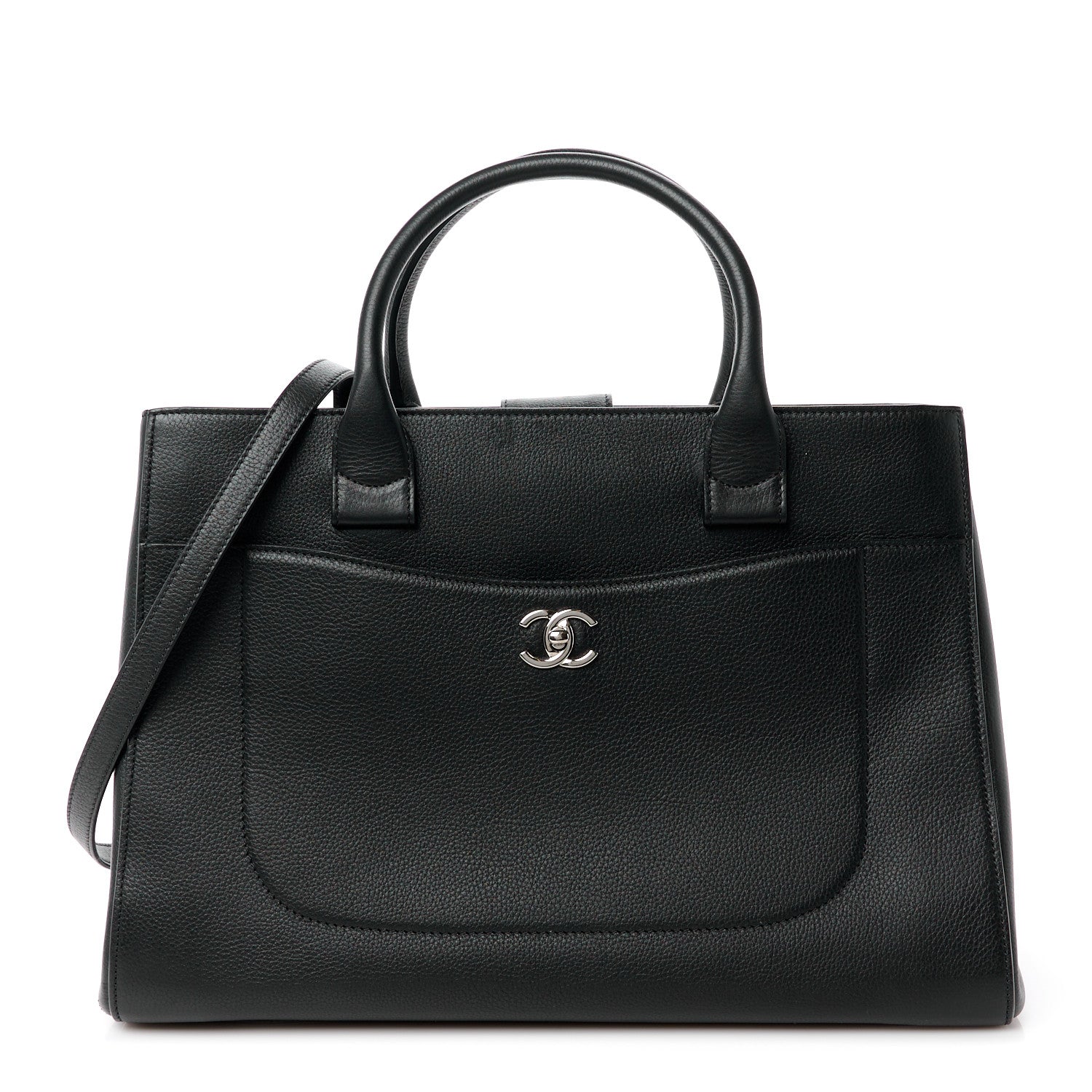 Chanel Grained Calfskin Medium Neo Executive Shopper Tote Black 1 of 18