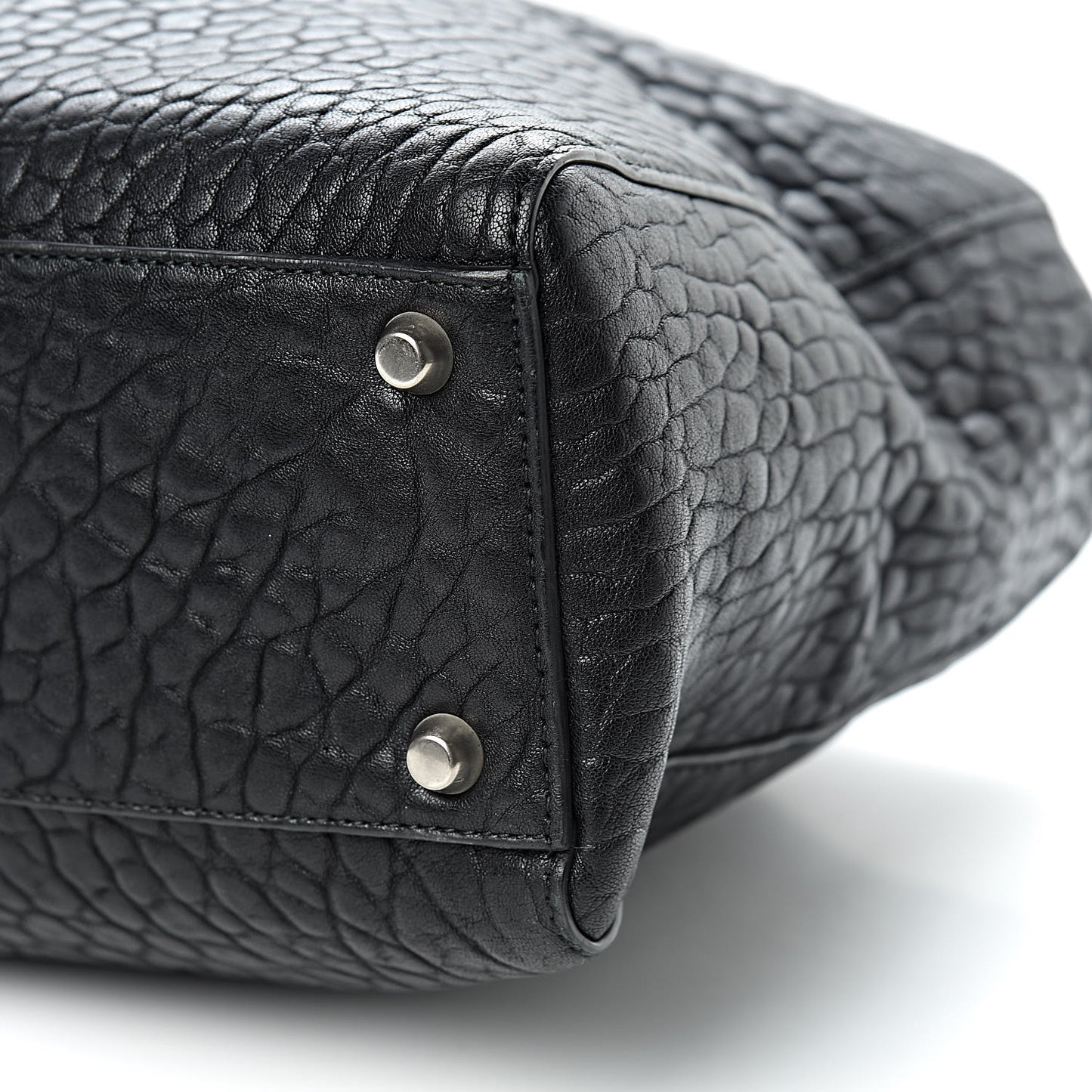 Canyon Grained Lambskin Large Lady Dior Black