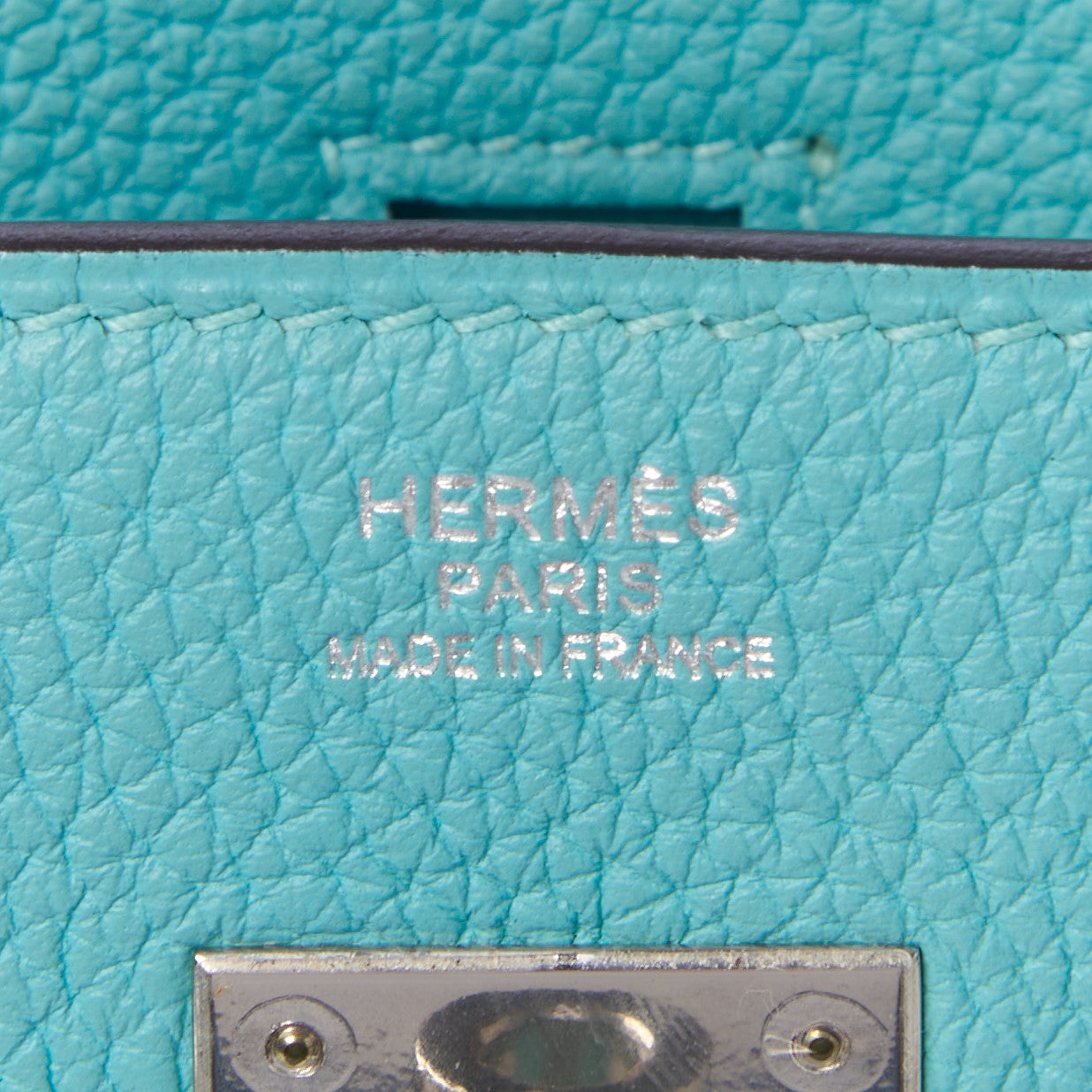 Hermes Togo Birkin 30 Bleu Atoll 21 of 29