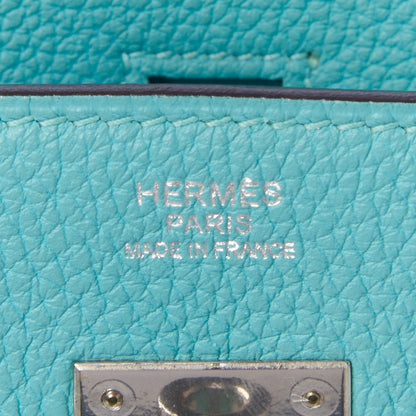 Hermes Togo Birkin 30 Bleu Atoll 21 of 29