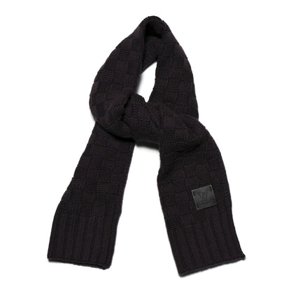 Louis Vuitton Cashmere Damier Helsinki Scarf Purple 1 of 3