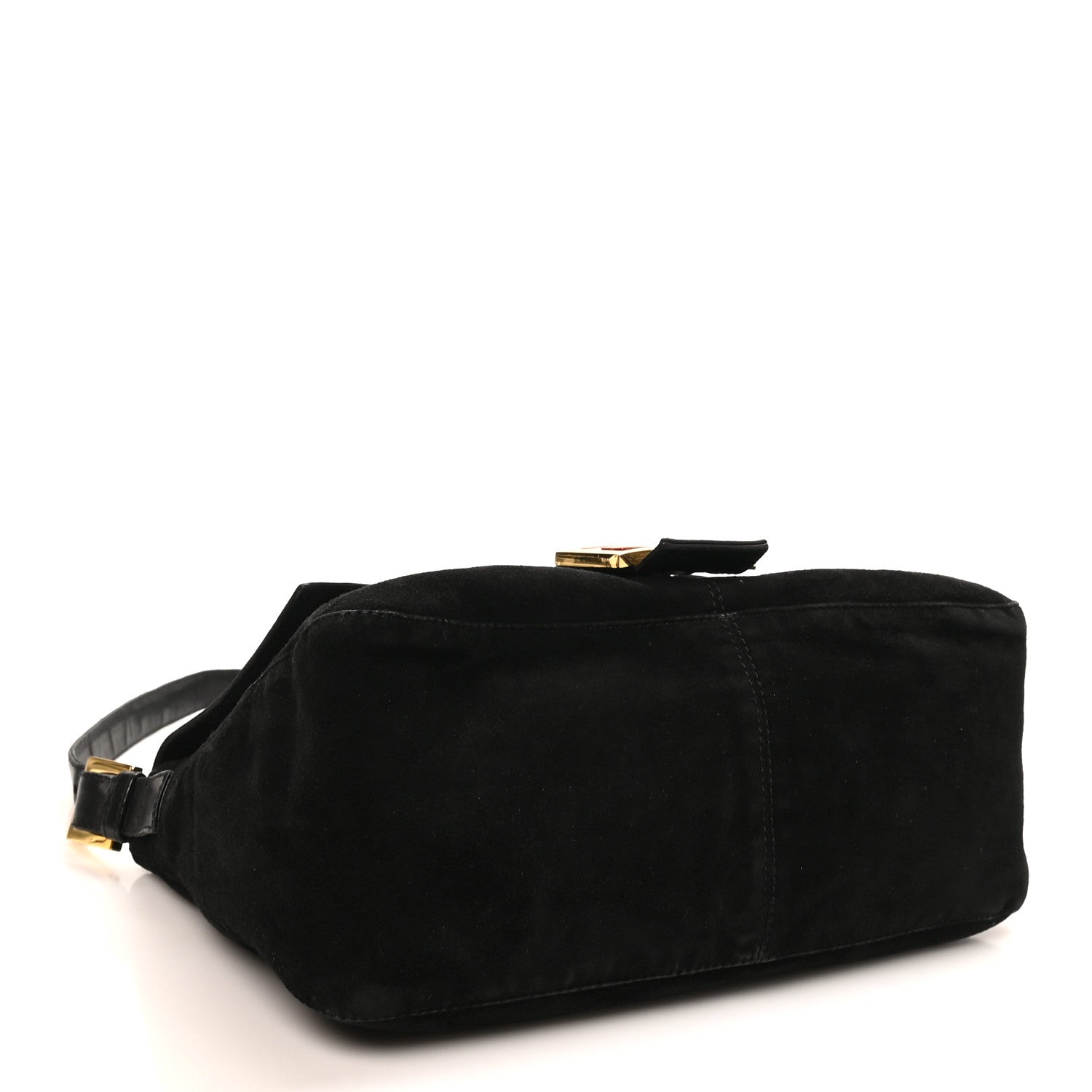 Fendi Suede Mama Baguette Black 1886264 – FASHIONPHILE