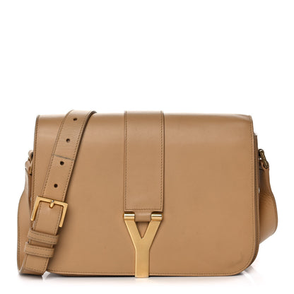 Saint Laurent Calfskin Classic Y Satchel Beige 1 of 17