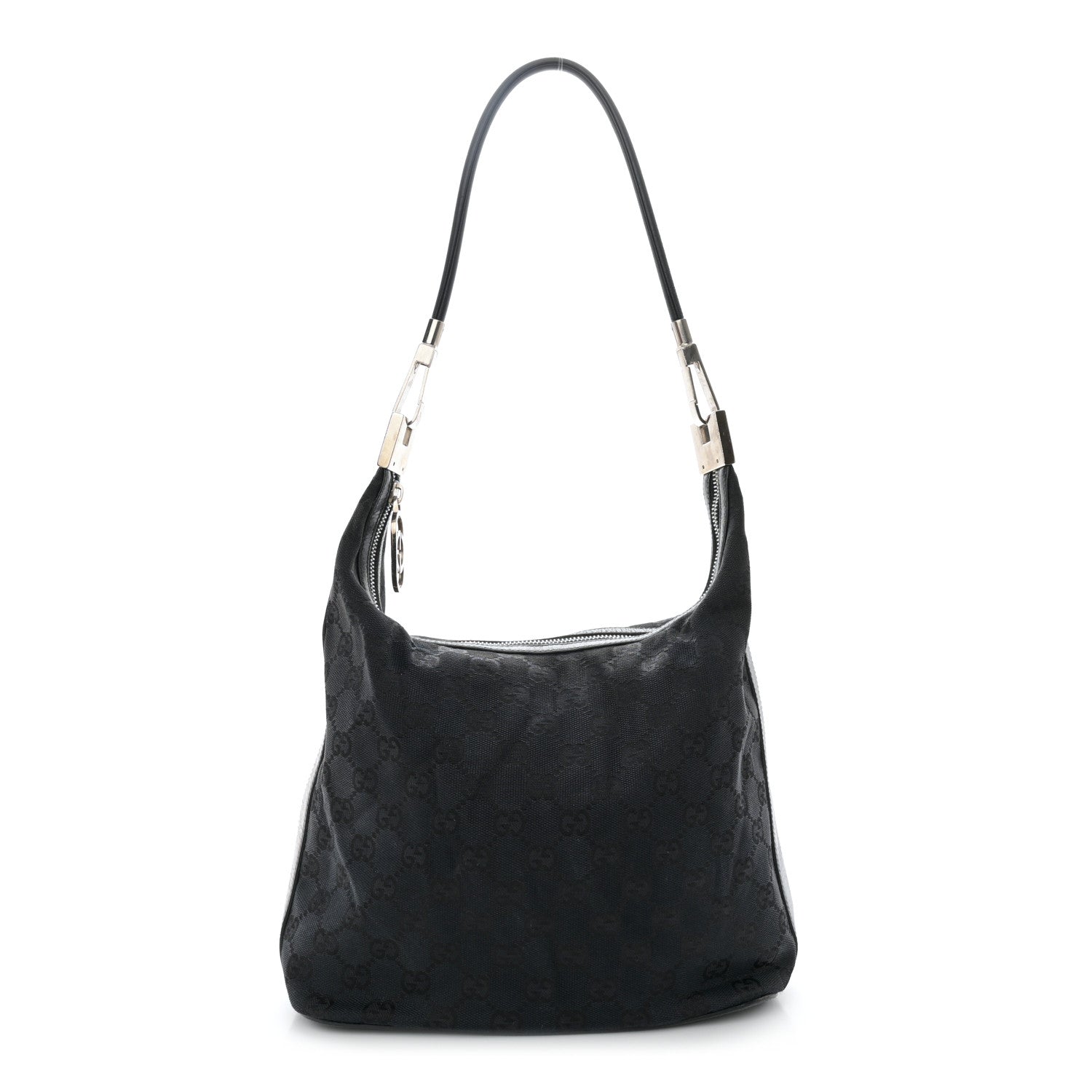 Gucci Monogram GG Small Clasp Hobo Black 1 of 12