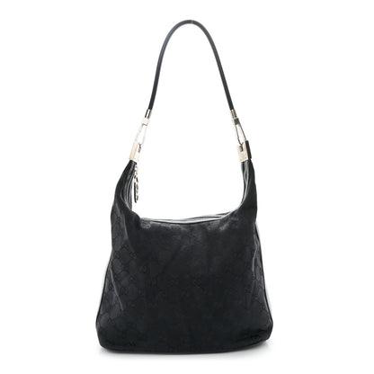 Gucci Monogram GG Small Clasp Hobo Black 1 of 12
