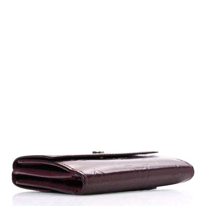 Louis Vuitton Vernis Elise Wallet Amarante 4 of 8