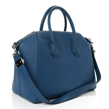 Givenchy Sugar Goatskin Medium Antigona Petrol Blue 2 of 10