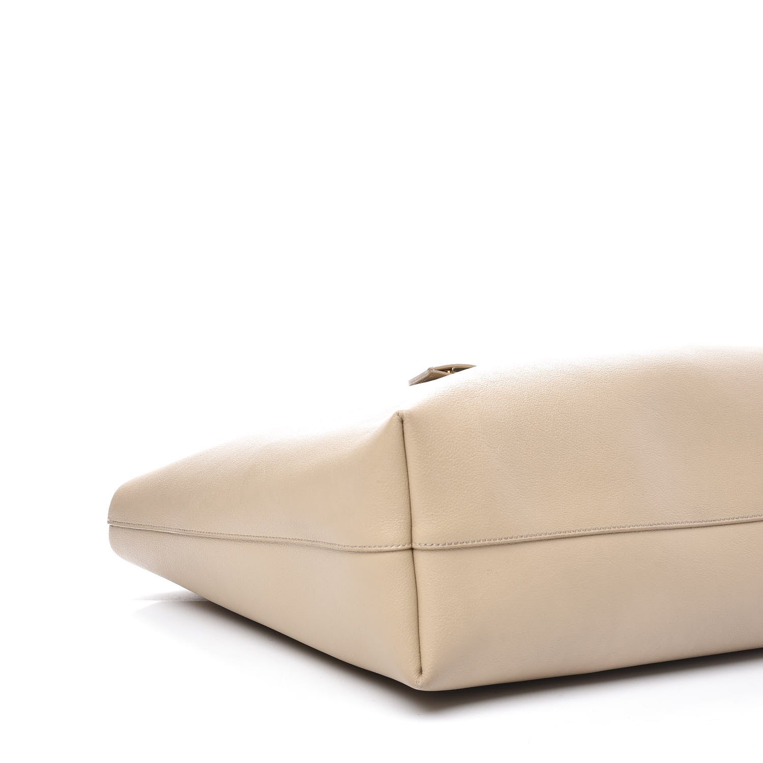 Saint Laurent Calfskin Large Shopping Tote Natural 7 of 14
