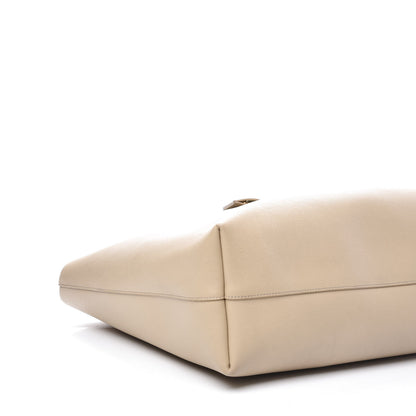Saint Laurent Calfskin Large Shopping Tote Natural 7 of 14