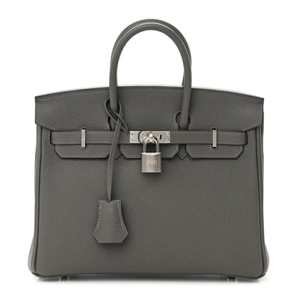 Hermes Togo Birkin 25 Gris Meyer 1 of 15