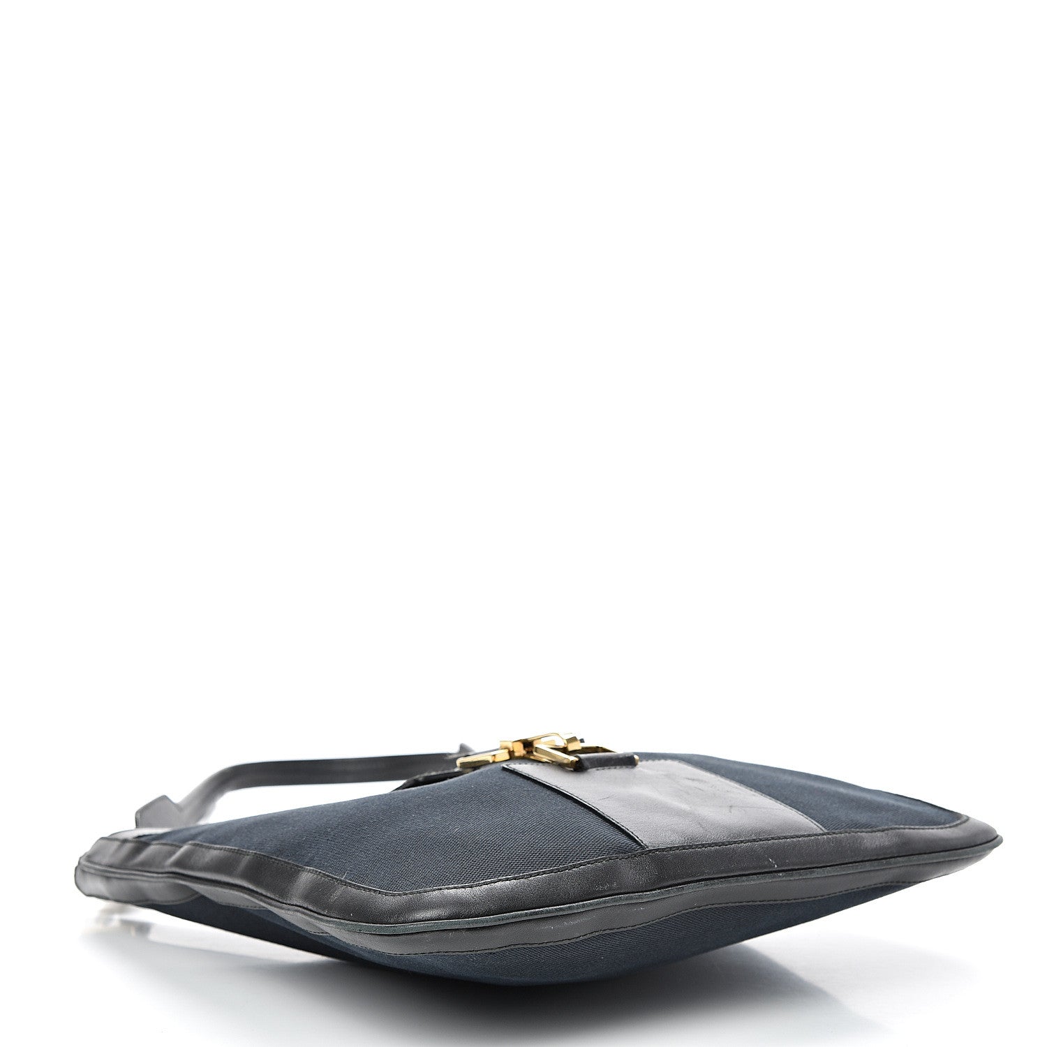 Gucci Canvas Calfskin Jackie O Hobo Black 3 of 16