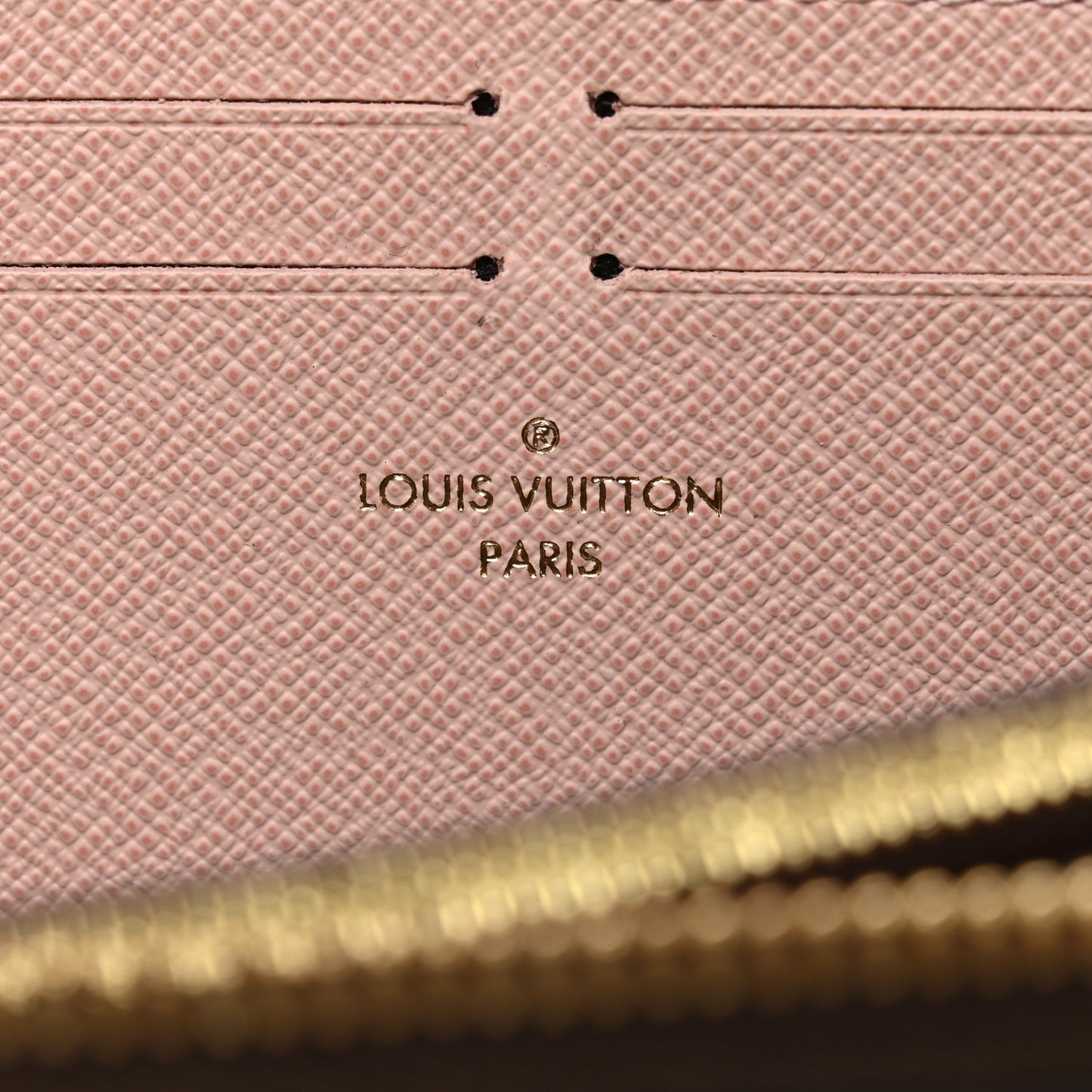 Monogram Clemence Wallet Rose Ballerine