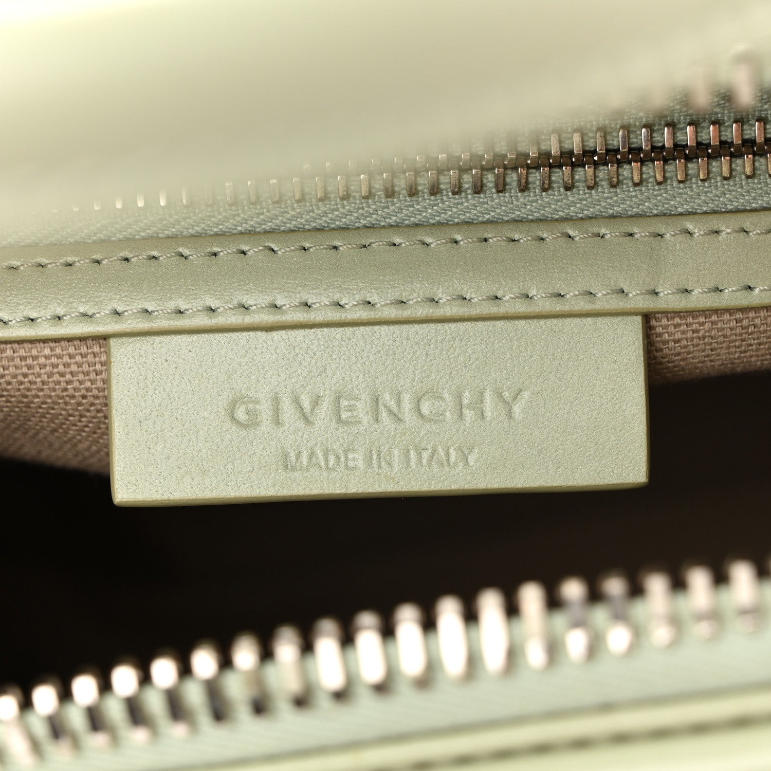 Givenchy Shiny Lord Calfskin Small Antigona Aqua Green 6 of 10