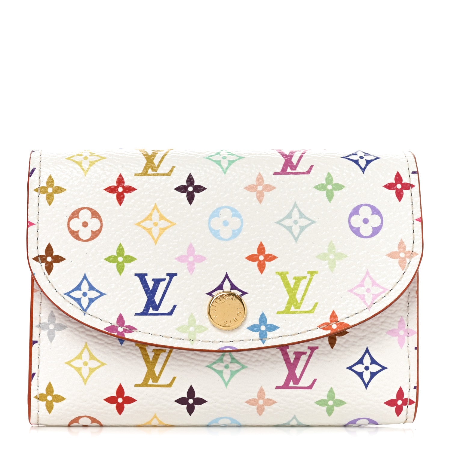 Louis Vuitton LV X TM Monogram Multicolor Rosalie Coin Purse White Kawaii Pink 1 of 6