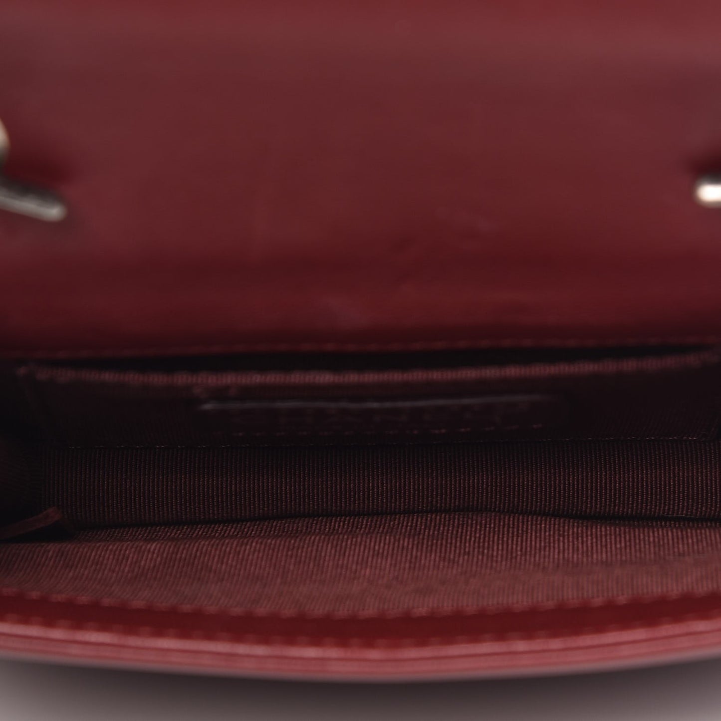 Lambskin Plexiglass Boy Brick Burgundy
