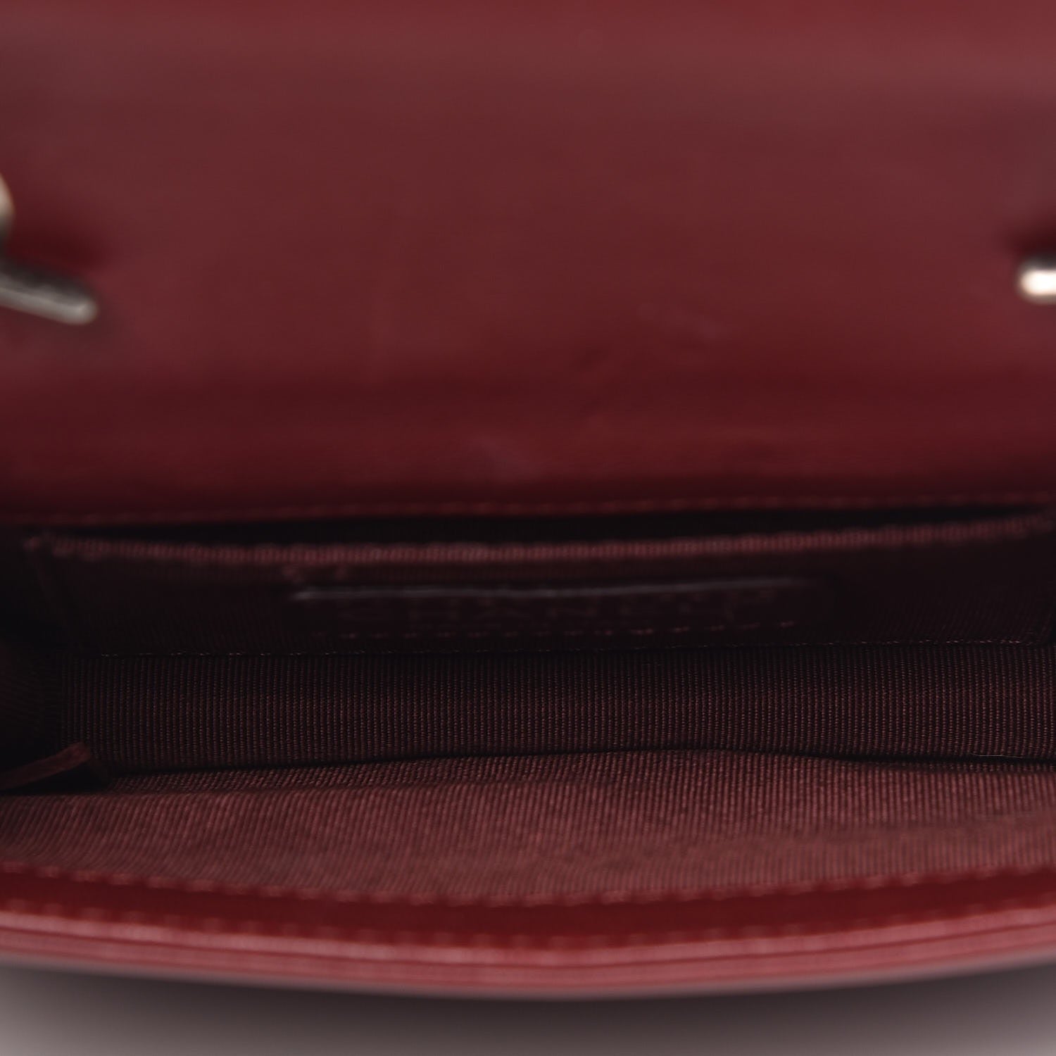 Chanel Lambskin Plexiglass Boy Brick Burgundy 5 of 7
