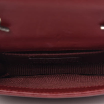Chanel Lambskin Plexiglass Boy Brick Burgundy 5 of 7