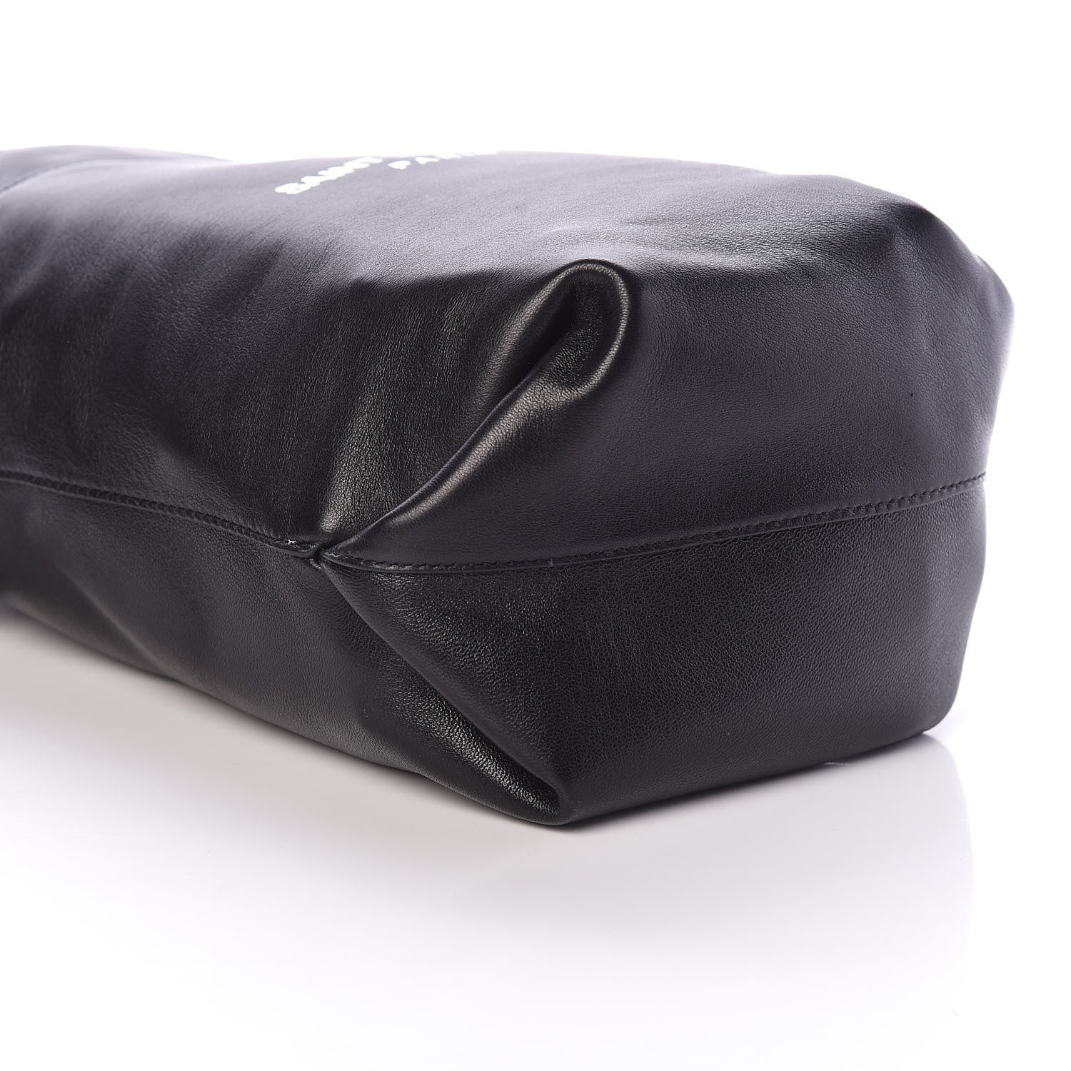 Saint Laurent Lambskin Small Teddy Bucket Bag Black 9 of 10