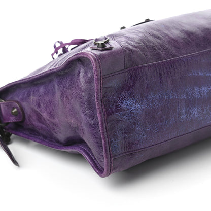 Balenciaga Agneau Classic Hardware City Sapphire 6 of 10