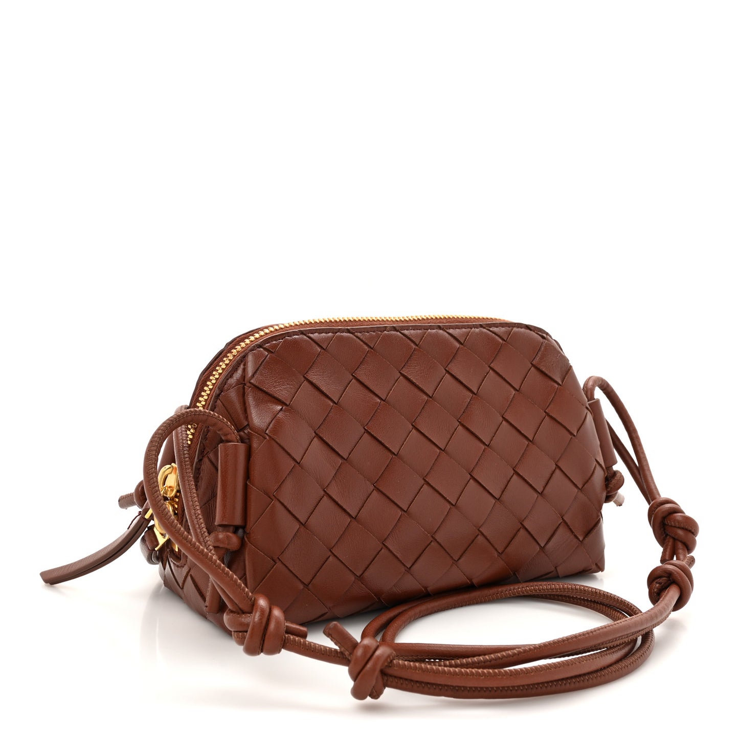 Nappa Intrecciato Concert Pouch Rust