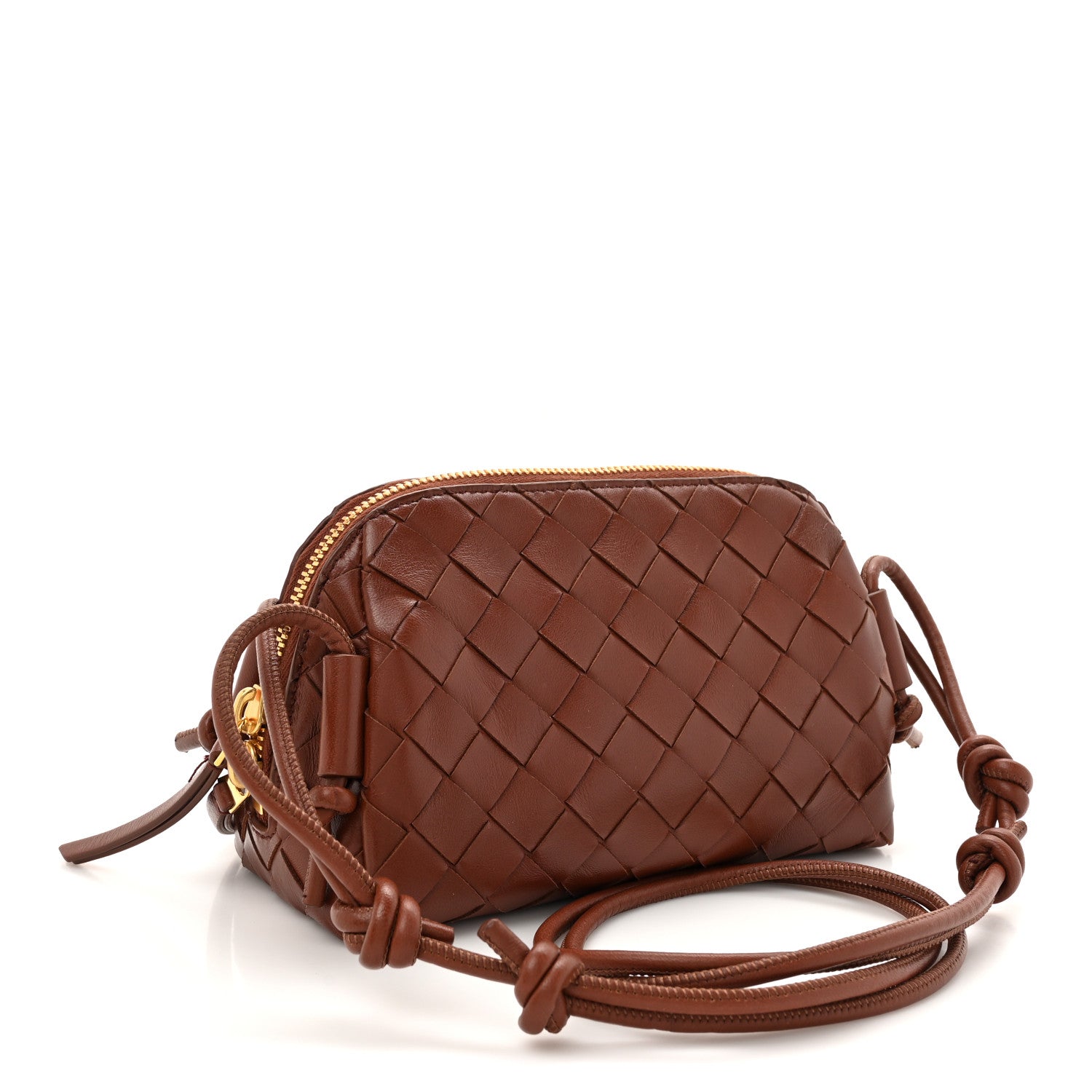 Bottega Veneta Nappa Intrecciato Concert Pouch Rust 3 of 9