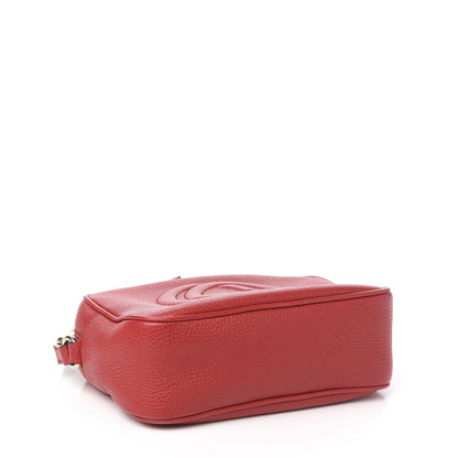 Gucci Pebbled Calfskin Small Soho Disco Bag Tabasco Red 3 of 9