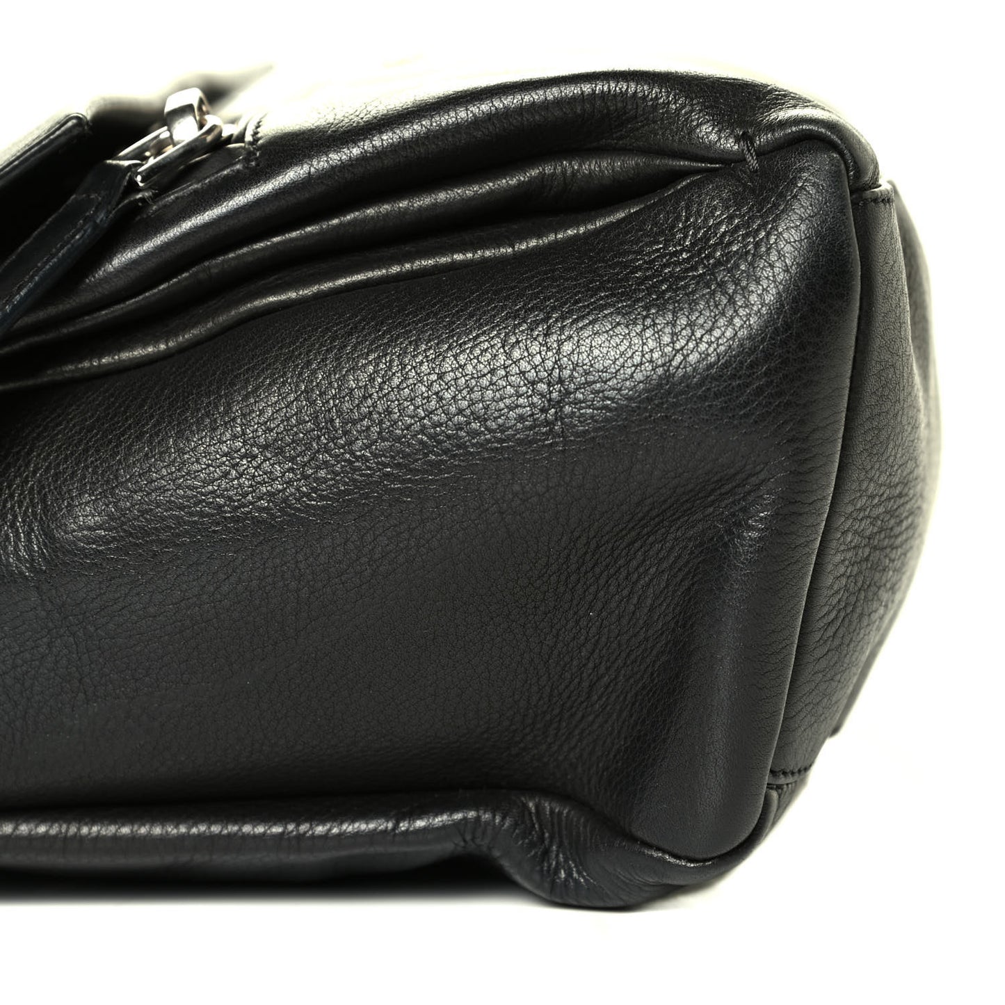 Calfskin Small Pandora Pure Flap Bag Black