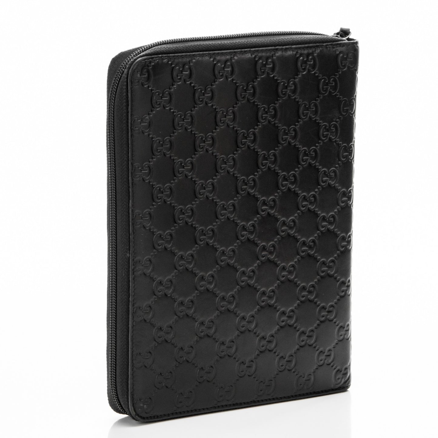 Guccissima Zip Around Agenda Black