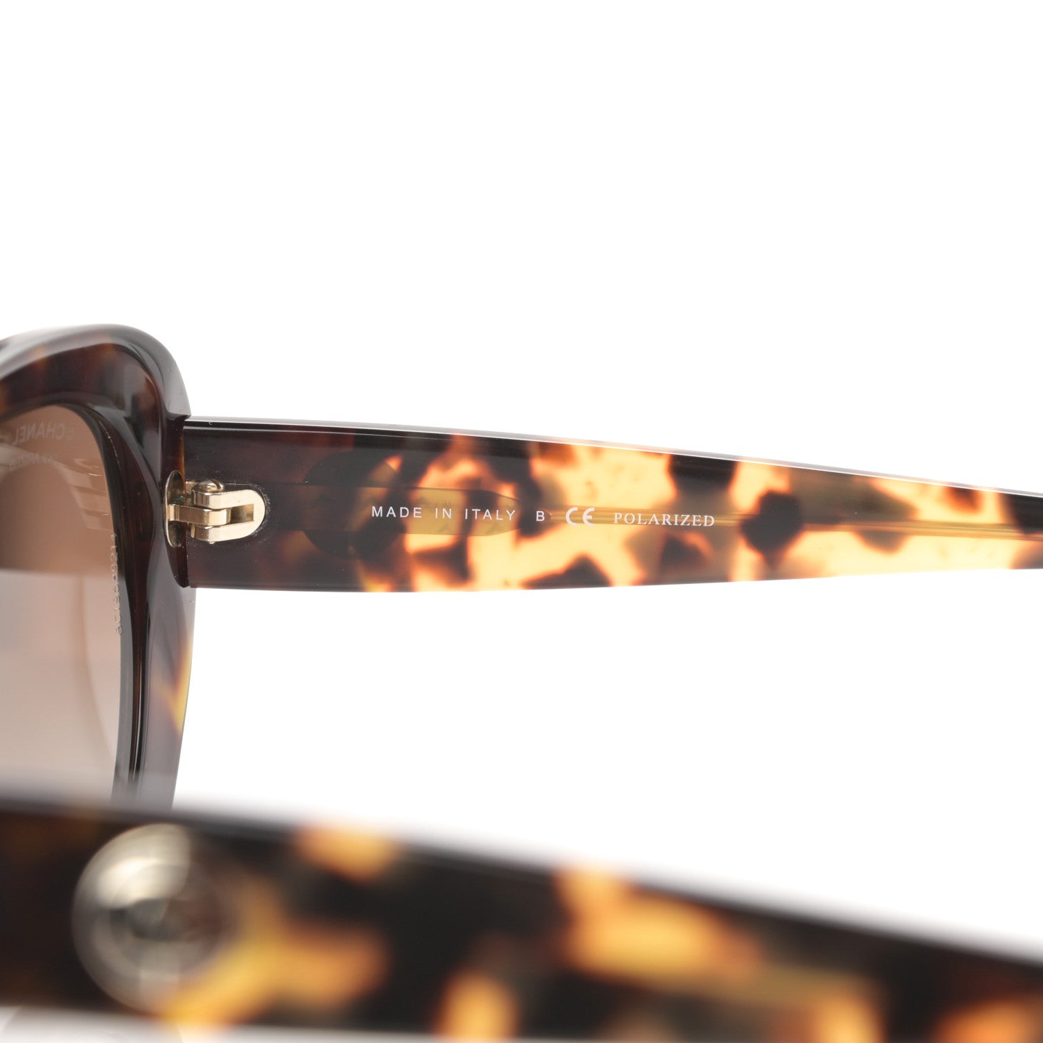 Chanel Acetate Polarized Cat Eye Sunglasses 5321 Tortoise 6 of 9