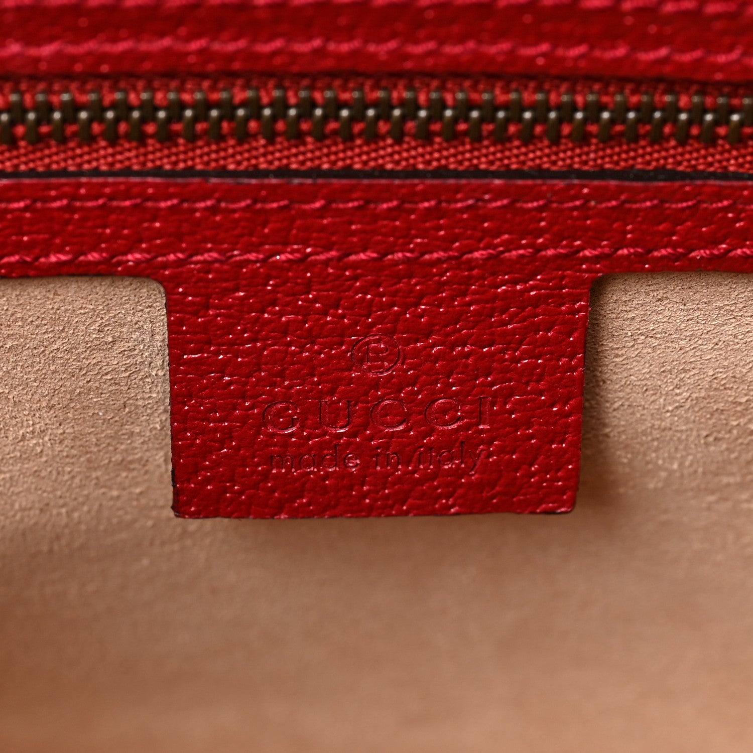 Gucci GG Supreme Monogram Small Queen Margaret Top Handle Bag Red 6 of 7