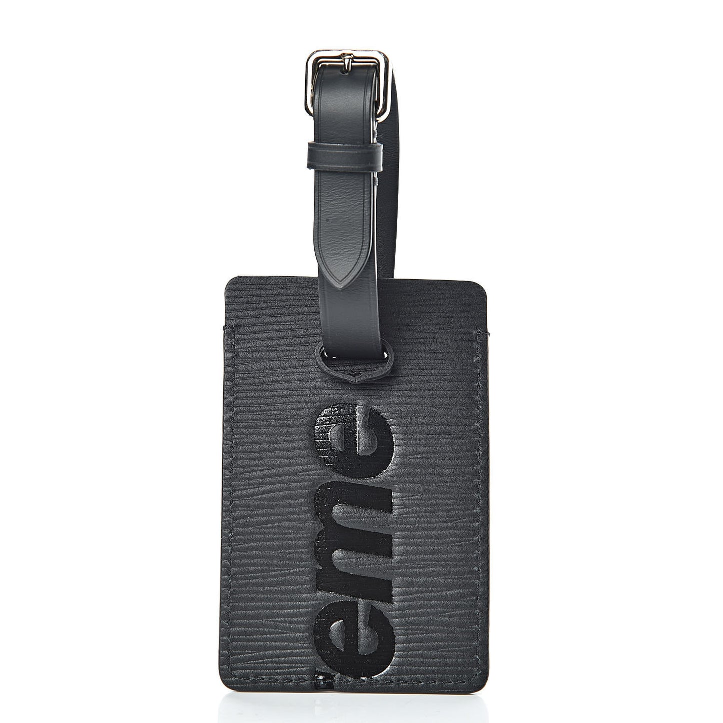 X SUPREME Epi Luggage Tag Set Black Red
