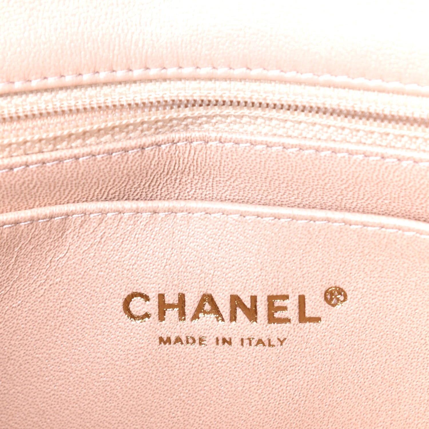 Chanel Iridescent Calfskin Quilted Mini Rectangular Flap Beige 6 of 10